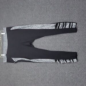 Catherine's Active Legging Pants Black & Gray, Women's Size 1X (18/20W)